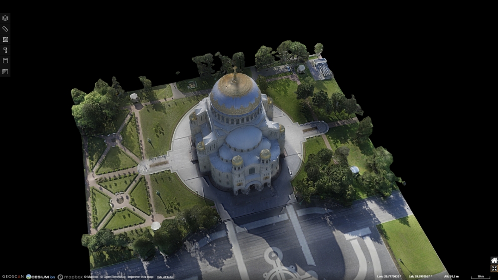Geoscan 3D mapiranje Katedrala Sv. Nikole Petrograd 002