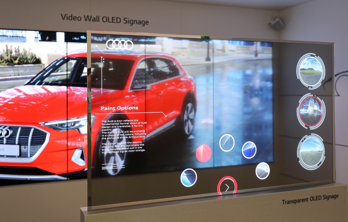 LG Transparent OLED Signage 01