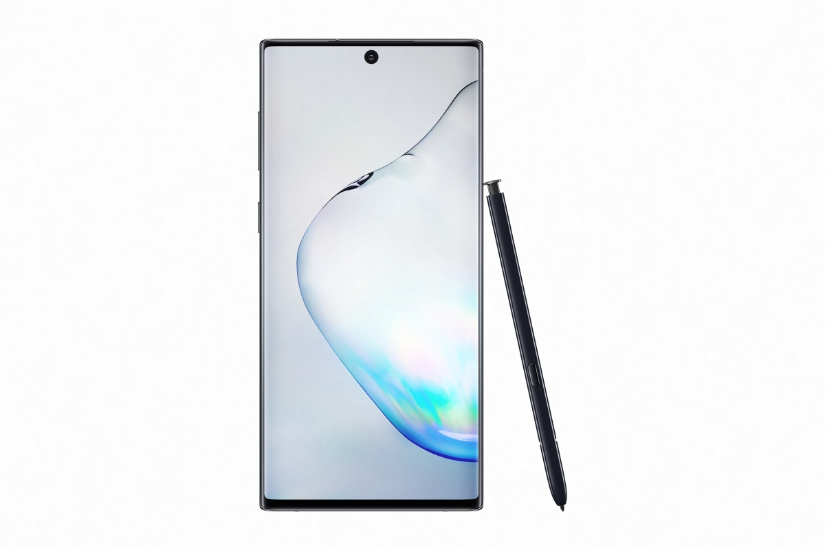 GalaxyNote10 Front Pen AuraBlack
