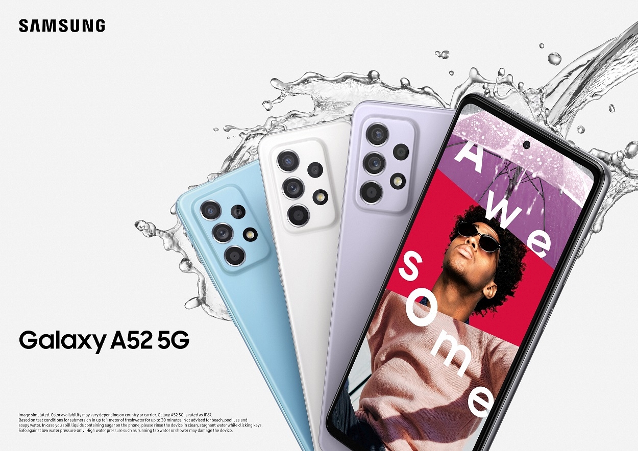 Galaxy A52 5G zaslon
