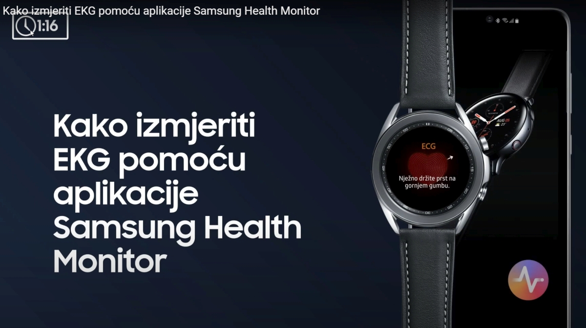 Kako izmjeriti EKG uz pomoć Samsung Health Monitor aplikacije
