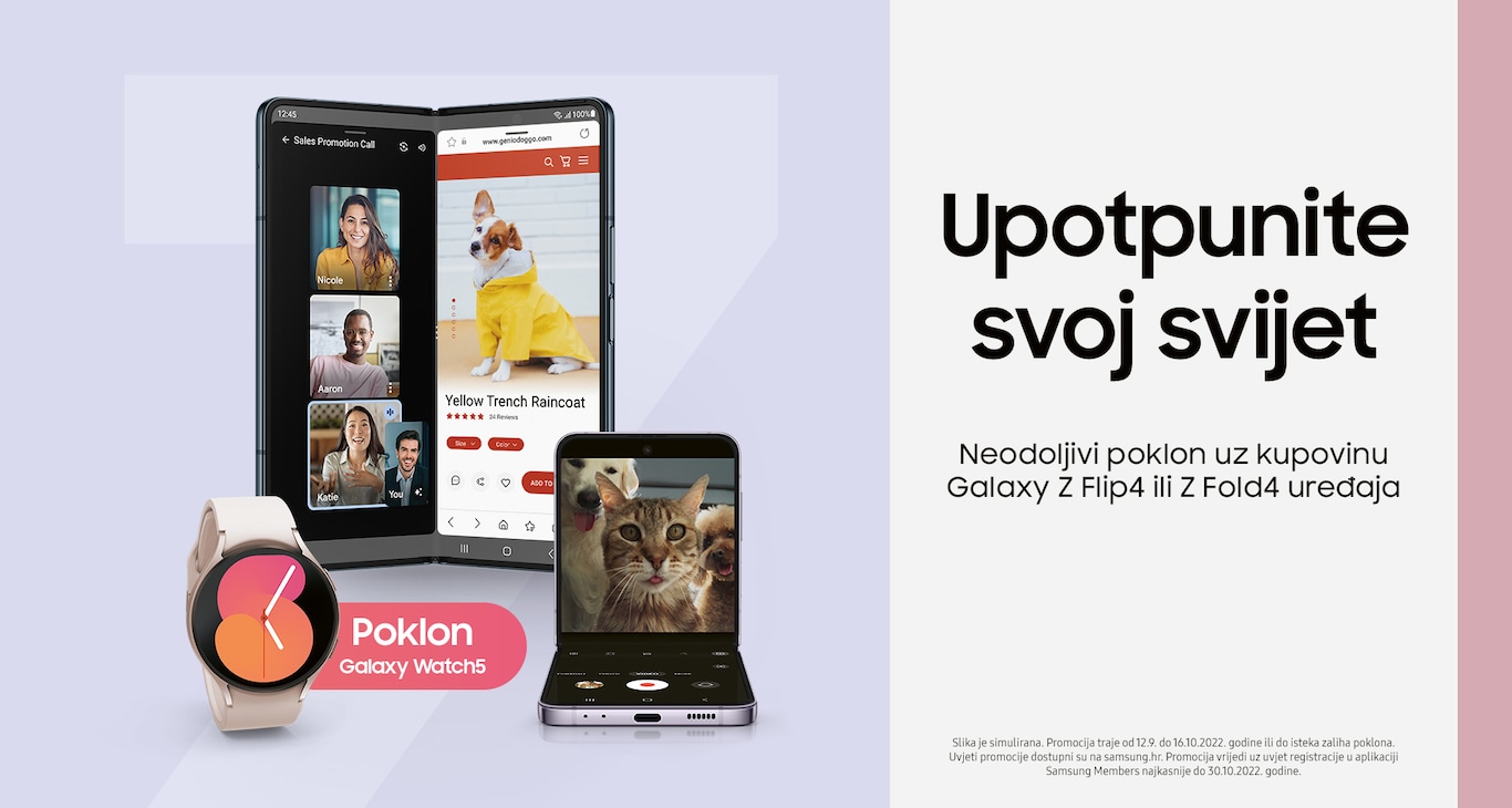 Samsung Galaxy Z Flip4 i Fold4 - promocija