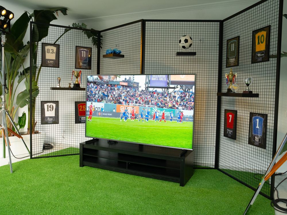 Samsung - Home Of Vision - slika nogometne utakmice na Samsung TV-u