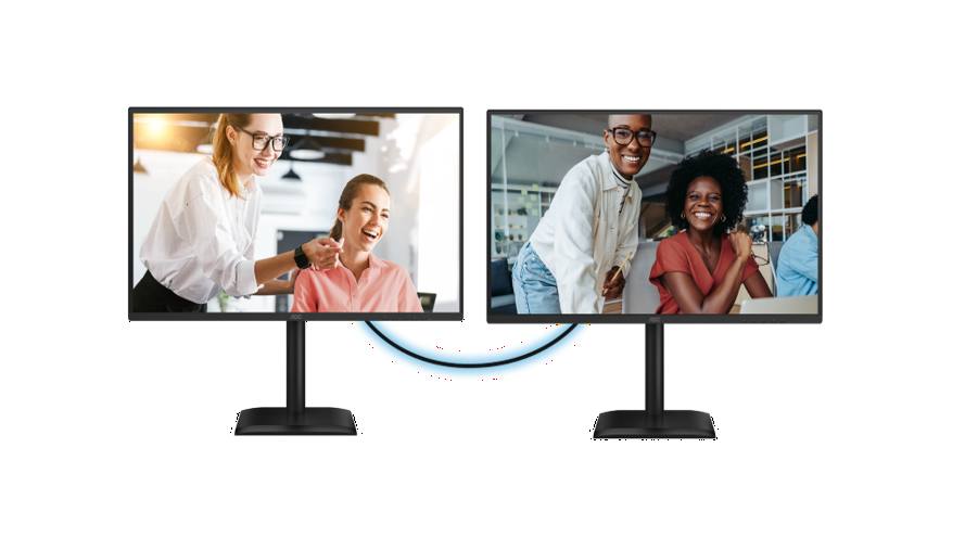 AOC monitori - Daisy-chain-Q27E4CV-i-Q27E4U