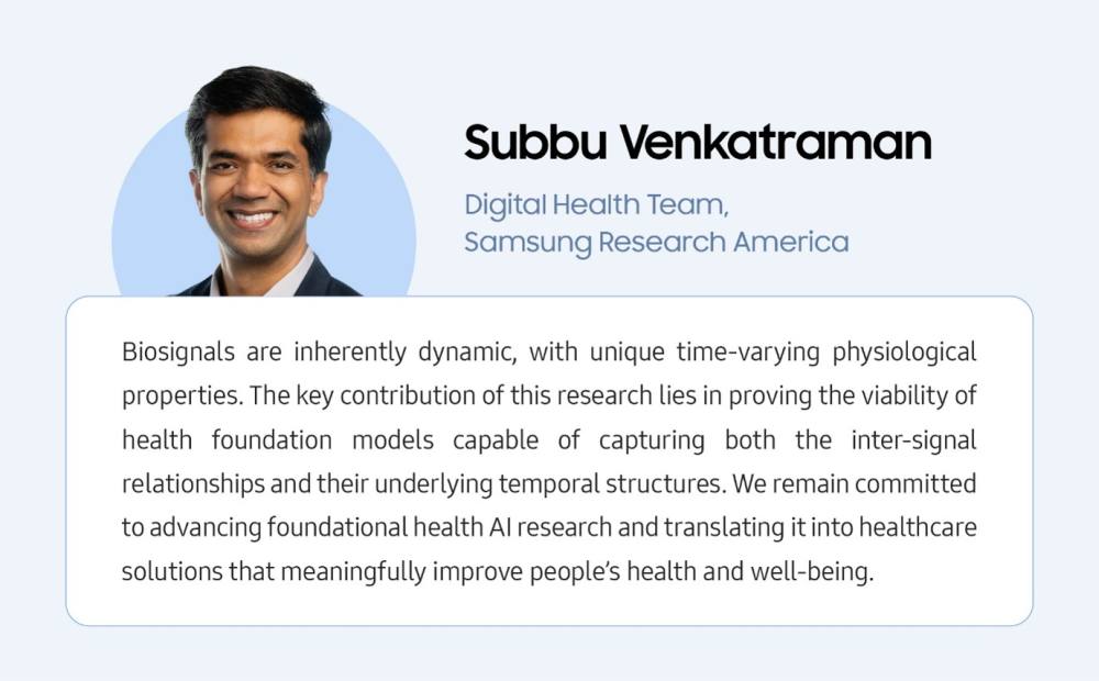 Subbu Venkatraman - Digital Health Team - Samsung Research America