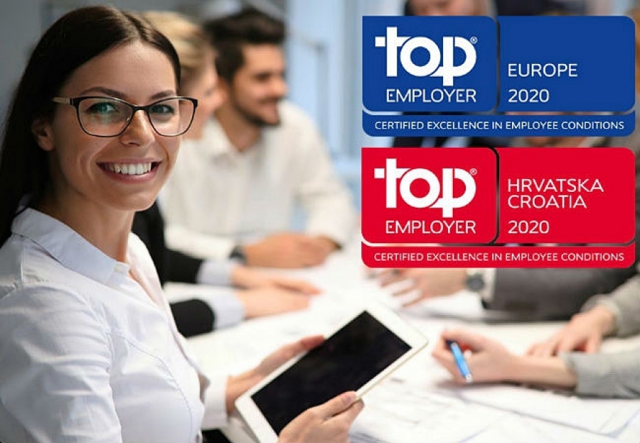 Zagrebačka banka ponovno Top Employer Croatia 2020  i Top Employer Europe 2020