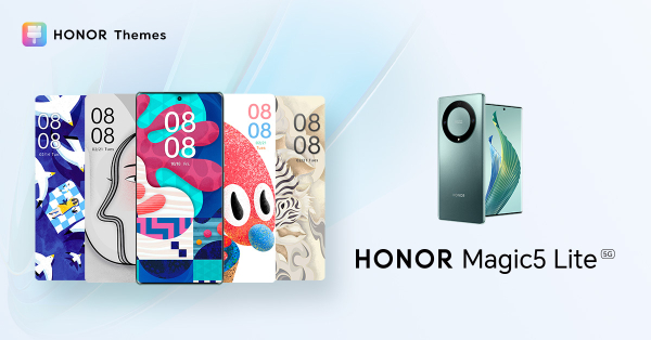 Korisnici pametnih telefona HONOR Magic5 Lite mogu se istaknuti ekskluzivnim besplatnim temama i prikazima na zaključanom zaslonu