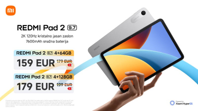 Xiaomi predstavio novu REDMI Pad 2 9.7 liniju usmjerenu na kompaktan dizajn i snažniji hardver
