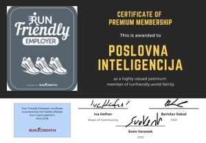 Poslovna inteligencija prvi RUN Friendly poslodavac u svijetu!
