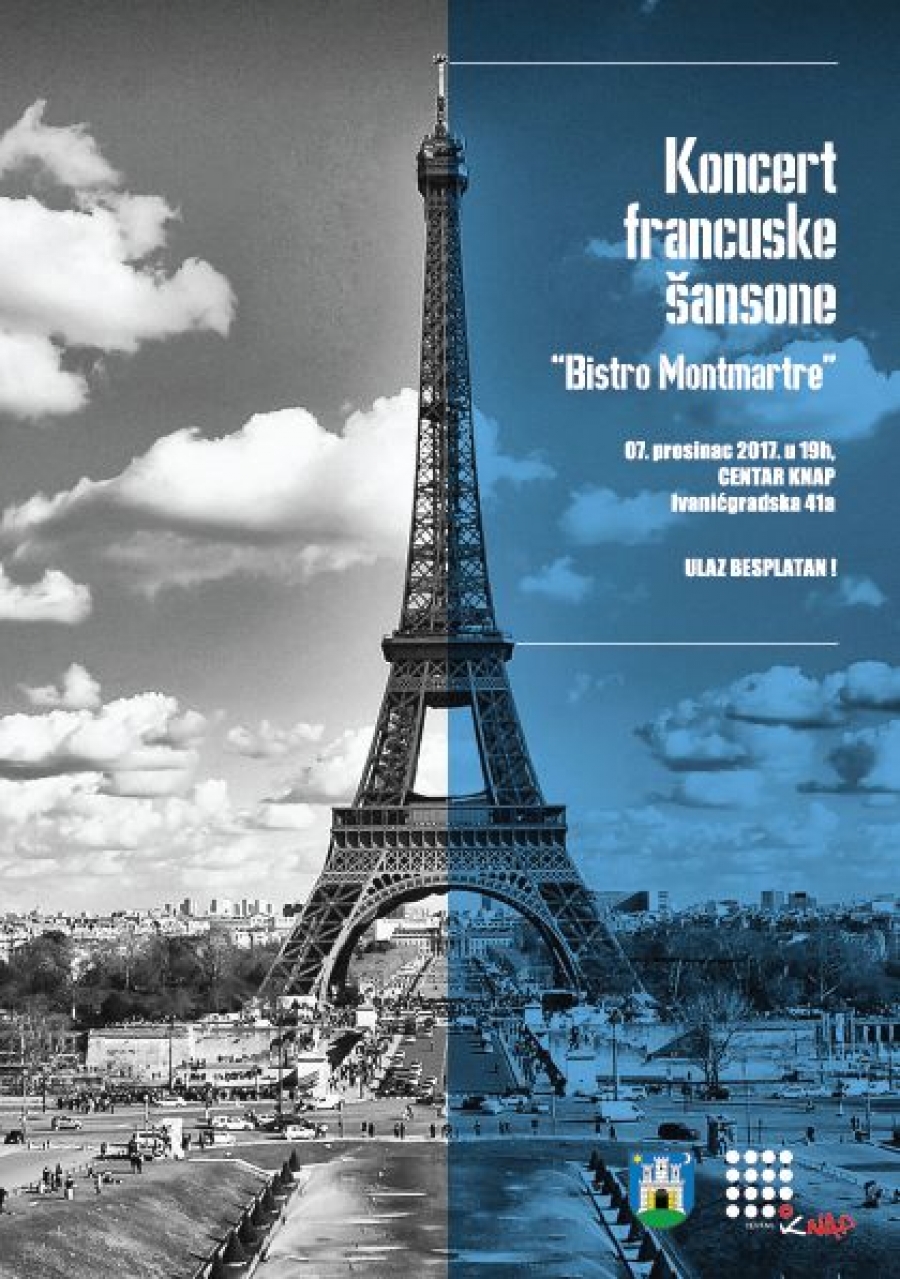 Centar kulture na Pe&scaron;čenici  poklanja svojim posjetiteljima i polaznicima predivan koncert francuske &scaron;ansone