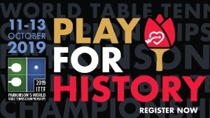 Igrajte za povijest na inauguralnom ITTF Parkinson Svjetskom prvenstvu u stolnom tenisu!
