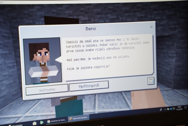 Učenici obilježili Dan sigurnosti na Internetu uz Minecraft Education Edition