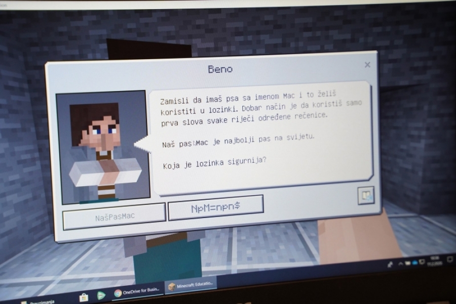 Učenici obilježili Dan sigurnosti na Internetu uz Minecraft Education Edition