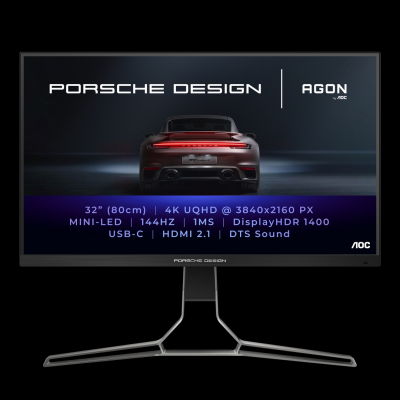 Porsche Design i AGON by AOC predstavljaju novi PD32M: 4K, 144 Hz, HDR 1400 premium monitor