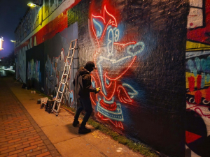 Suradnja tvrtke Samsung i umjetnika Fat Cap Sprays: pomoću tehnologije ulična umjetnost oživljena noću