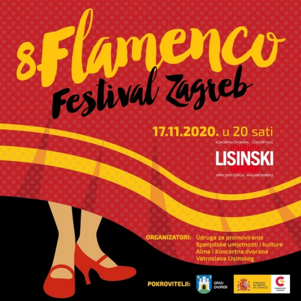 8. FLAMENCO FESTIVAL ZAGREB 17. studenog 2020. @ Koncertna dvorana Vatroslava Lisinskog
