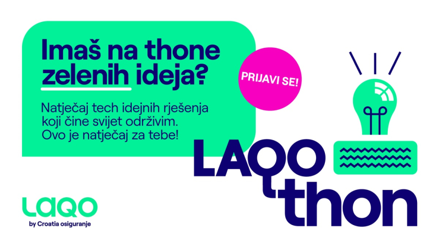 LAQO otvorio prijave za LAQOthon: vrijedne novčane nagrade za tri najbolje tehnolo&scaron;ke ideje na temu održivosti