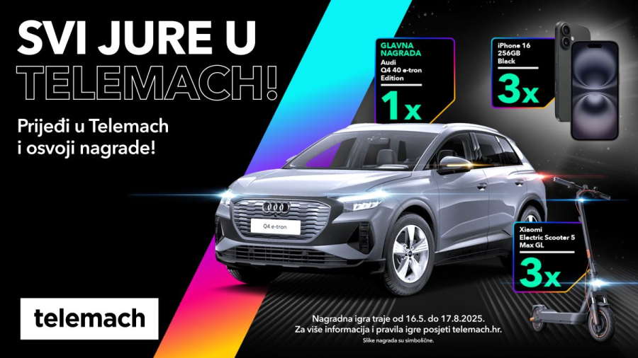 Uz mobilnu mrežu najbolje kvalitete do automobila &ndash; prijeđi u Telemach i osvoji nagrade!